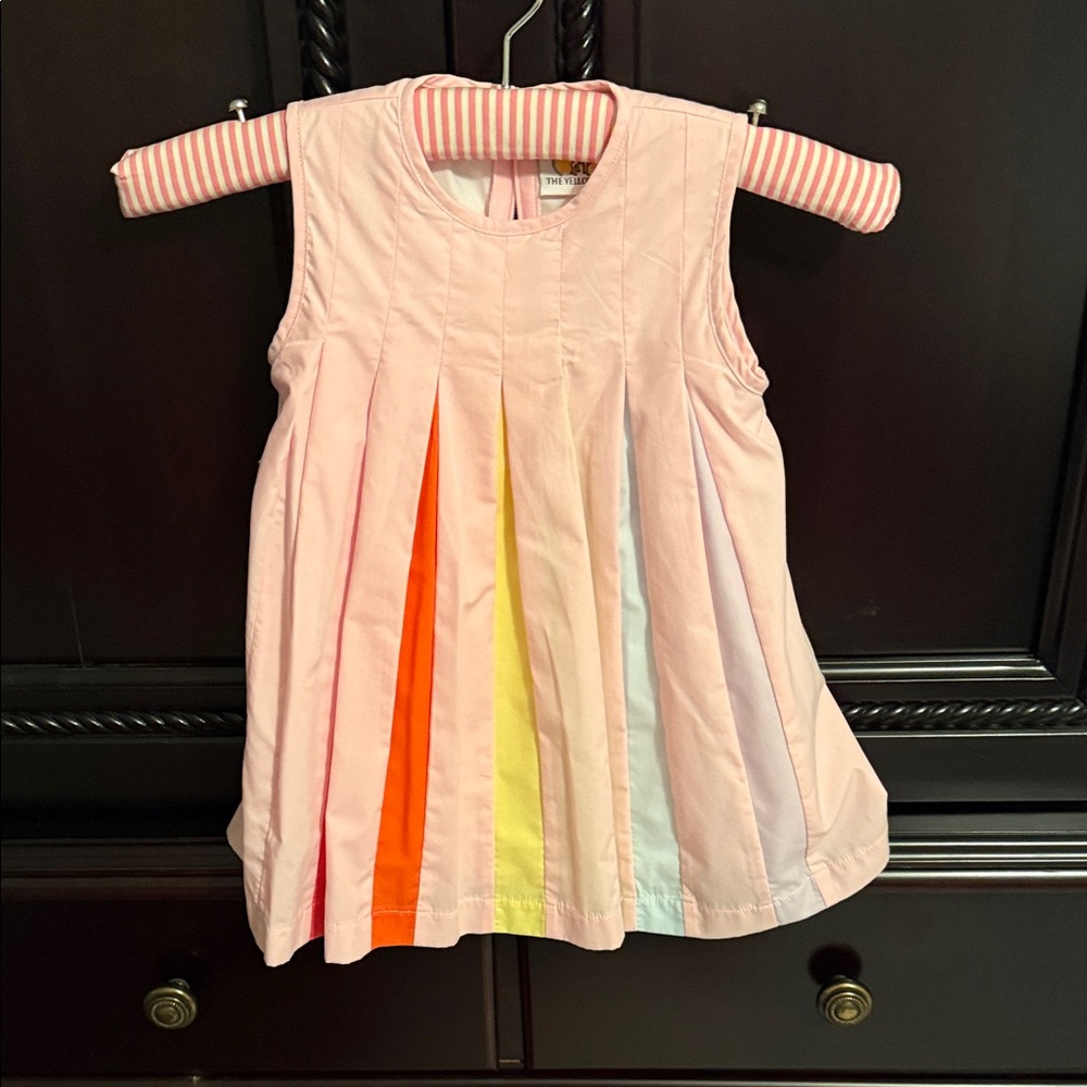 Colorful Striped Kids Casual Dress